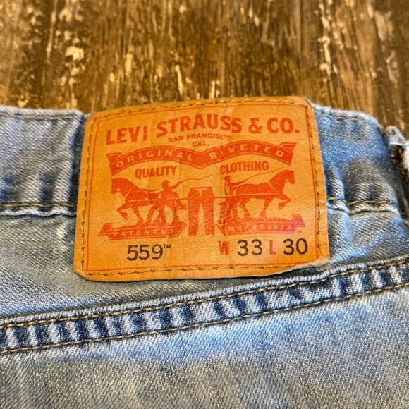 Men's Levi's 559 Relaxed Straight Fit Jeans, 33W x 30L - Picture 12 of 12